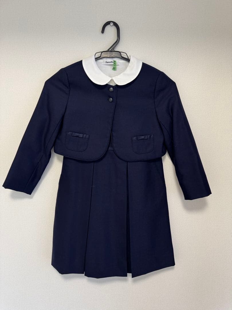 ファミリア 女児アンサンブル、ブラウスセット120cm 小学校受験