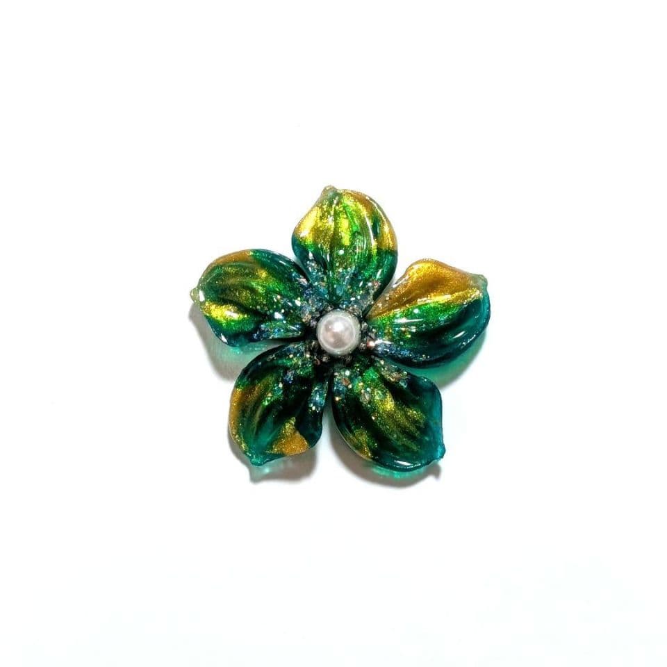 ☆レジンヘアゴム ブローチ☆♡No.771♡