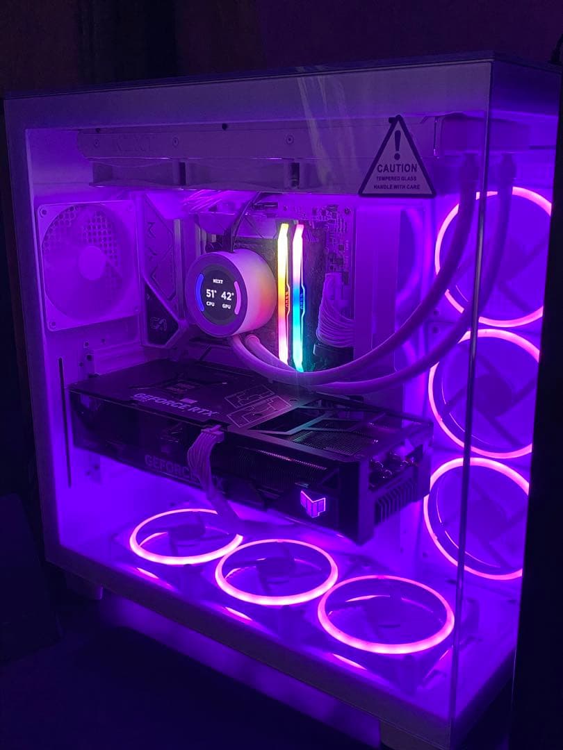 ゲーミングPC ガラスケース　HDD500 メモリ16GB増設