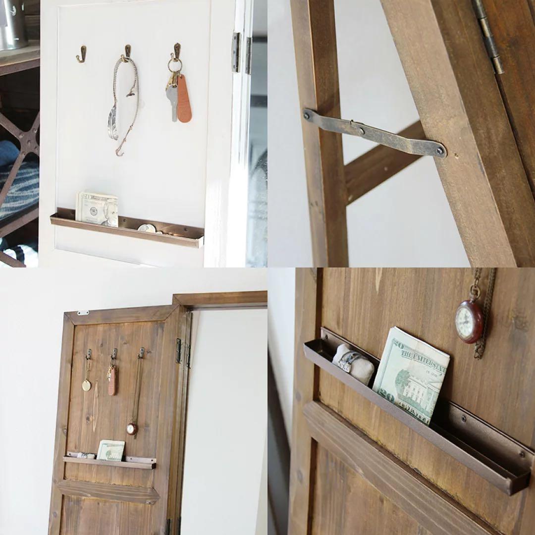 ✨人気✨ヴィンテージ風　トーレ　ドアミラー　　姿見　スタンドミラー　オイル仕上げ