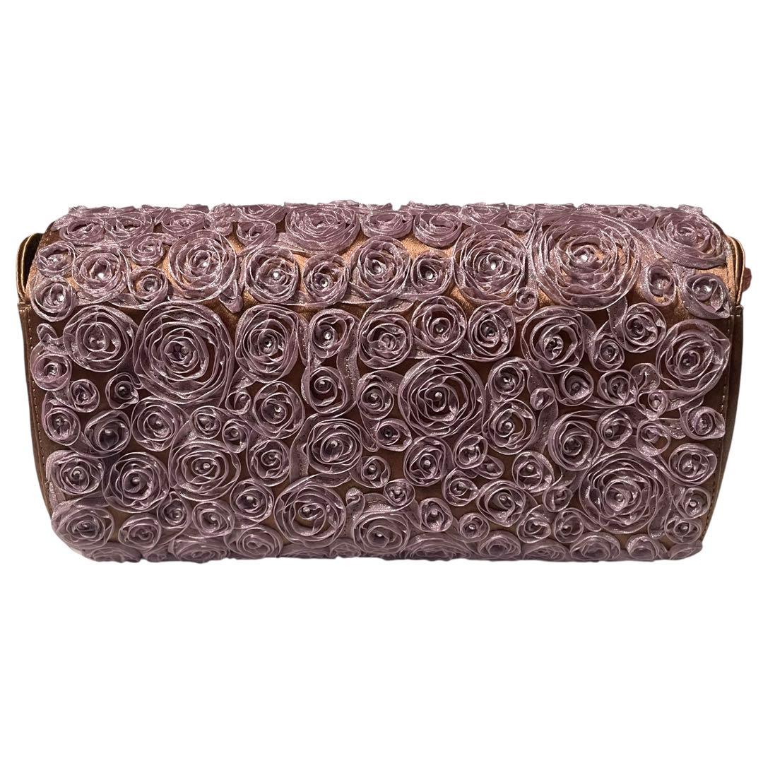 美品 ジョルジオアルマーニ クリスタル フリンジ パーティバッグ 希少モデル