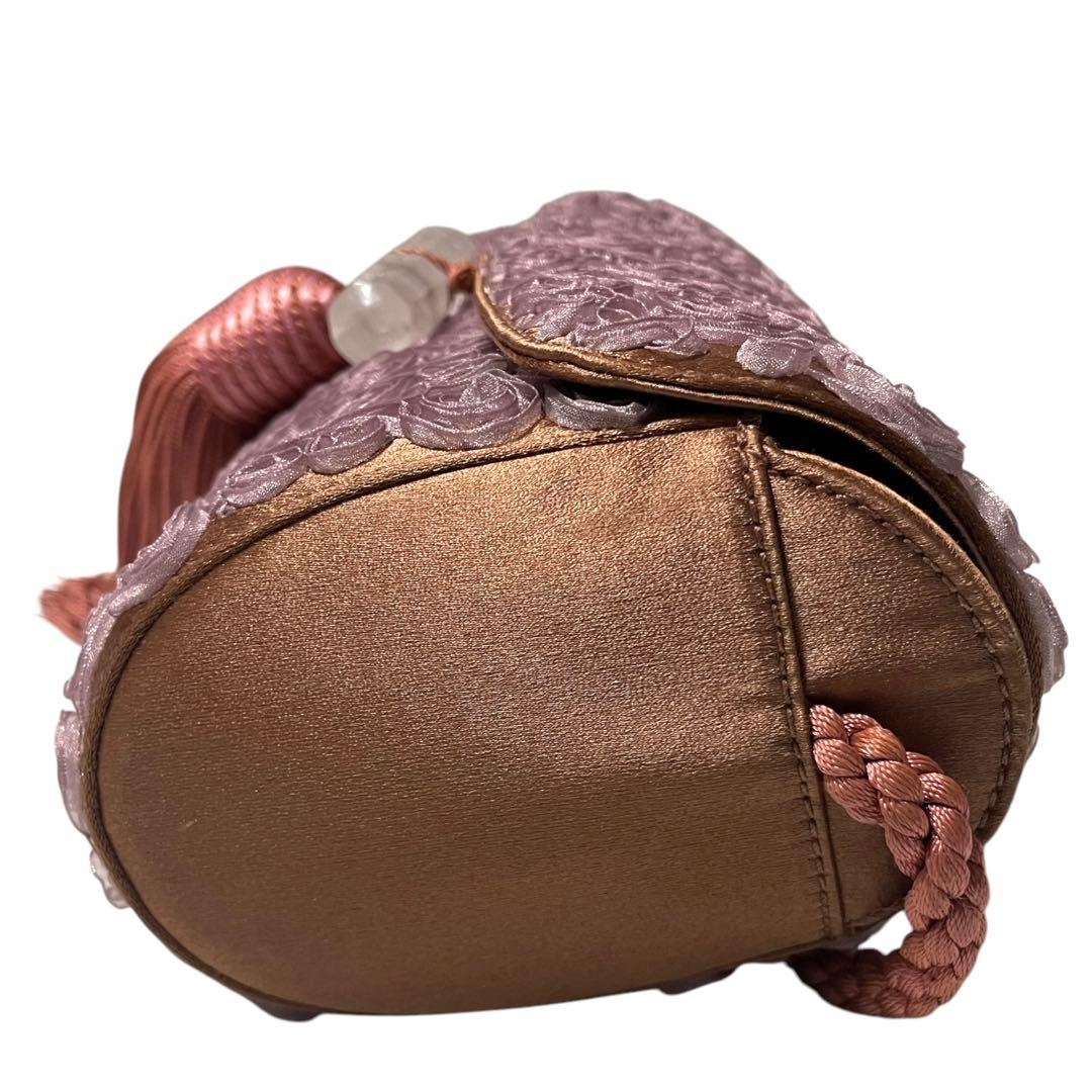 美品 ジョルジオアルマーニ クリスタル フリンジ パーティバッグ 希少モデル