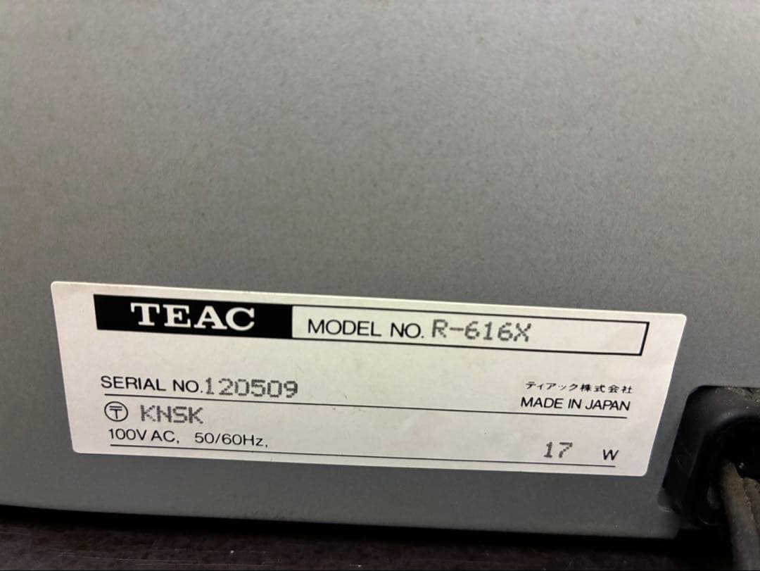 TEAC R-616X カセットデッキ