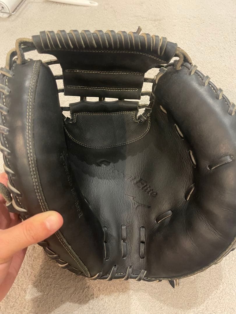 マ*オ様 ミズノ　グローバルエリート　キャッチャーミット　黒