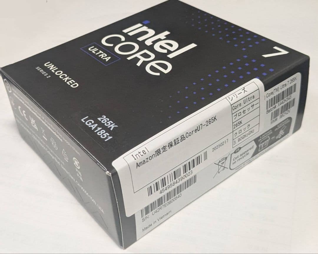 【新品未開封】 intel Core Ultra 7 265K BOX★正規品★