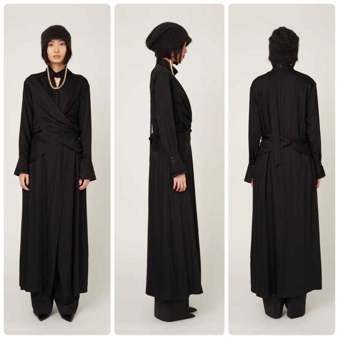 現行品　MURRAL Framed embroidery wrap dress