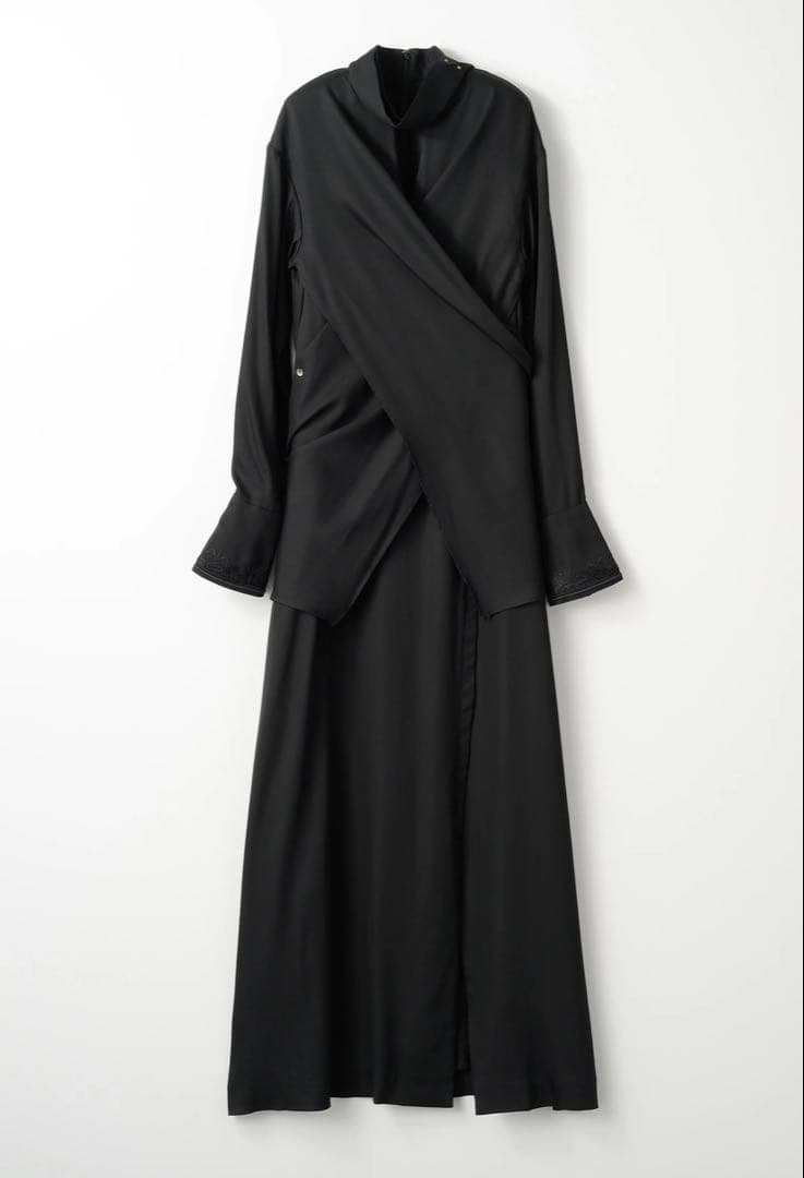 現行品　MURRAL Framed embroidery wrap dress