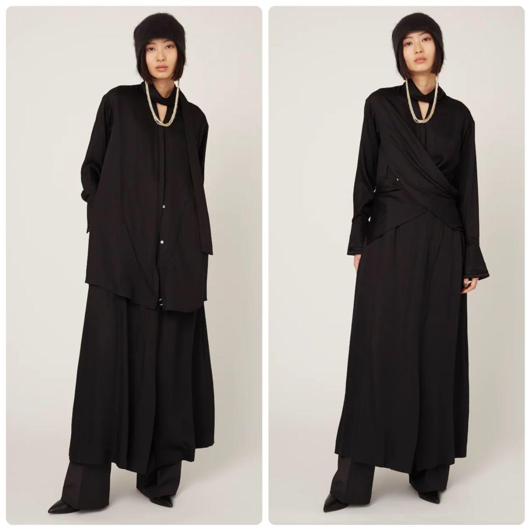 現行品　MURRAL Framed embroidery wrap dress