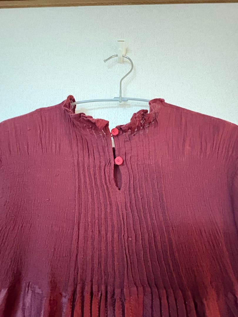 週末限定値下げ　MAKU シルク混五部袖ワンピース