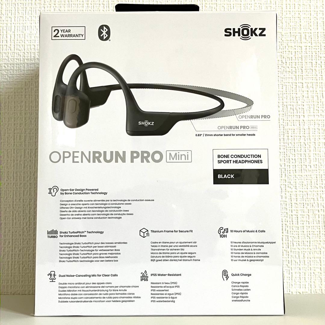 【新品未開封】SHOKZ OPENRUN PRO Mini 　ブラック