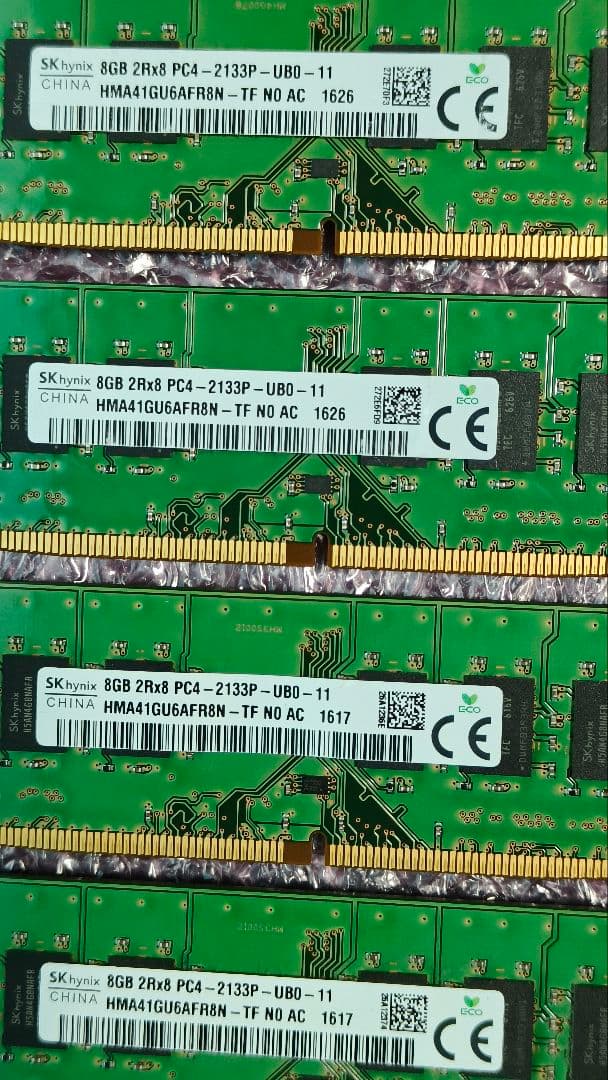 t*n様 DDR4 8GBx4枚 32GB pc4-2133P 動作確認済み ①