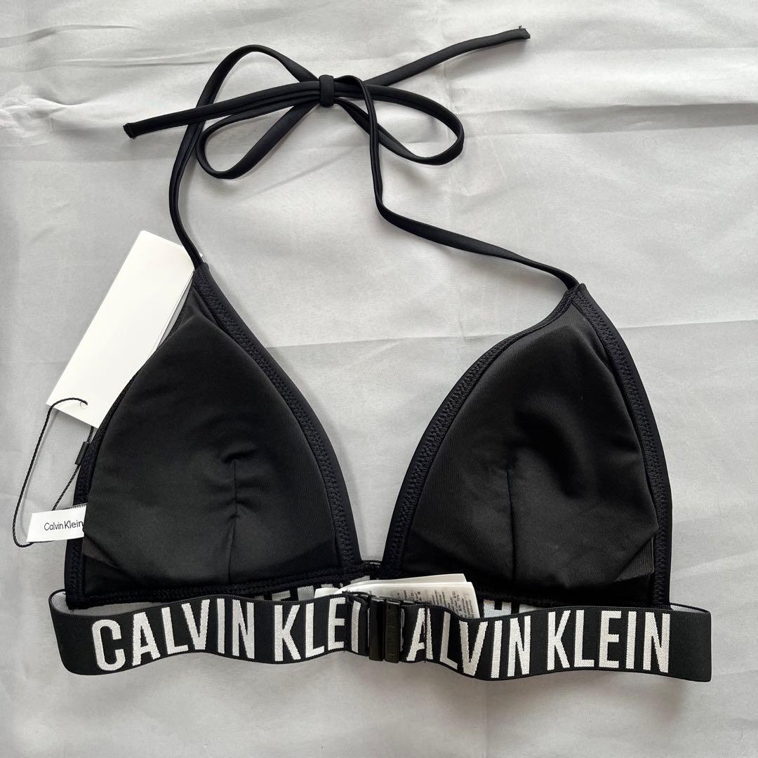 カルバンクライン スイムウェア ロゴ ブラック 水着 ビキニ S