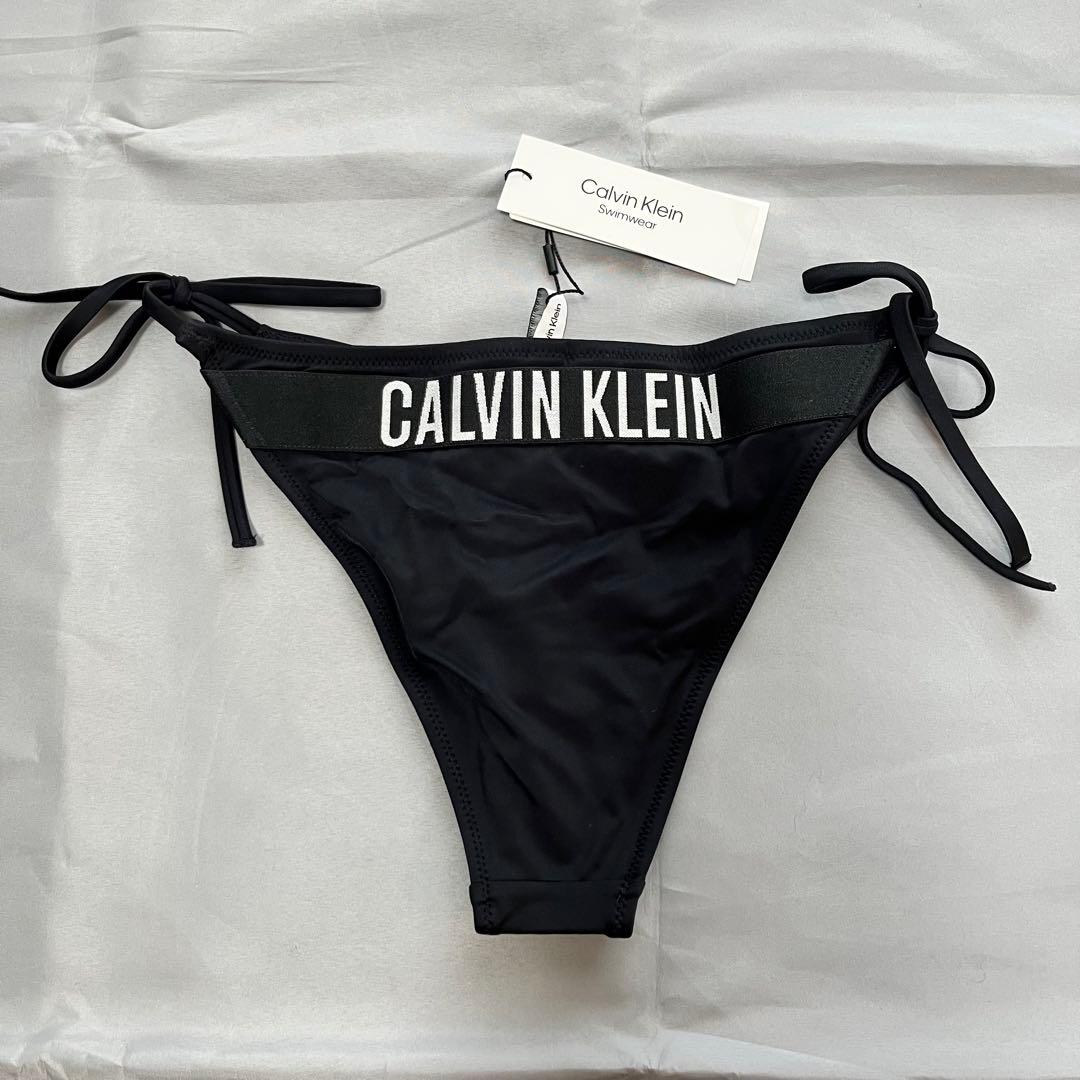 カルバンクライン スイムウェア ロゴ ブラック 水着 ビキニ S