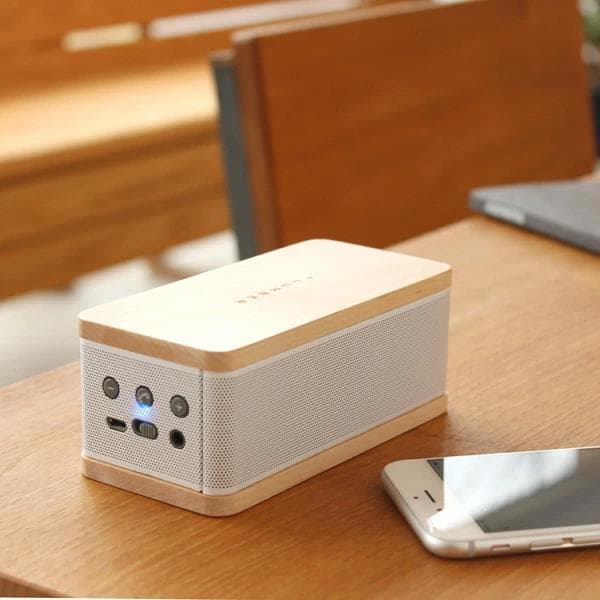 木製 モバイル・スピーカー Bluetooth Hacoa 白 北欧雑貨