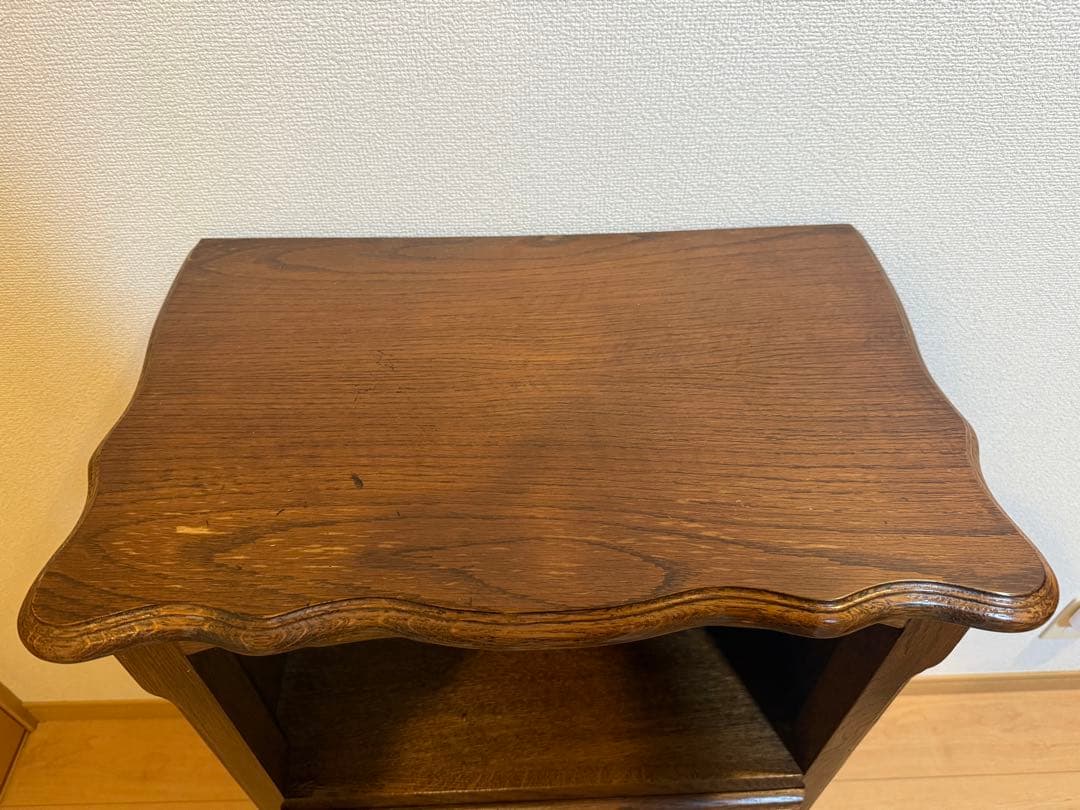 【】三越　ブルージュオーク材 サイドチェスト　電話台　ルーマニア