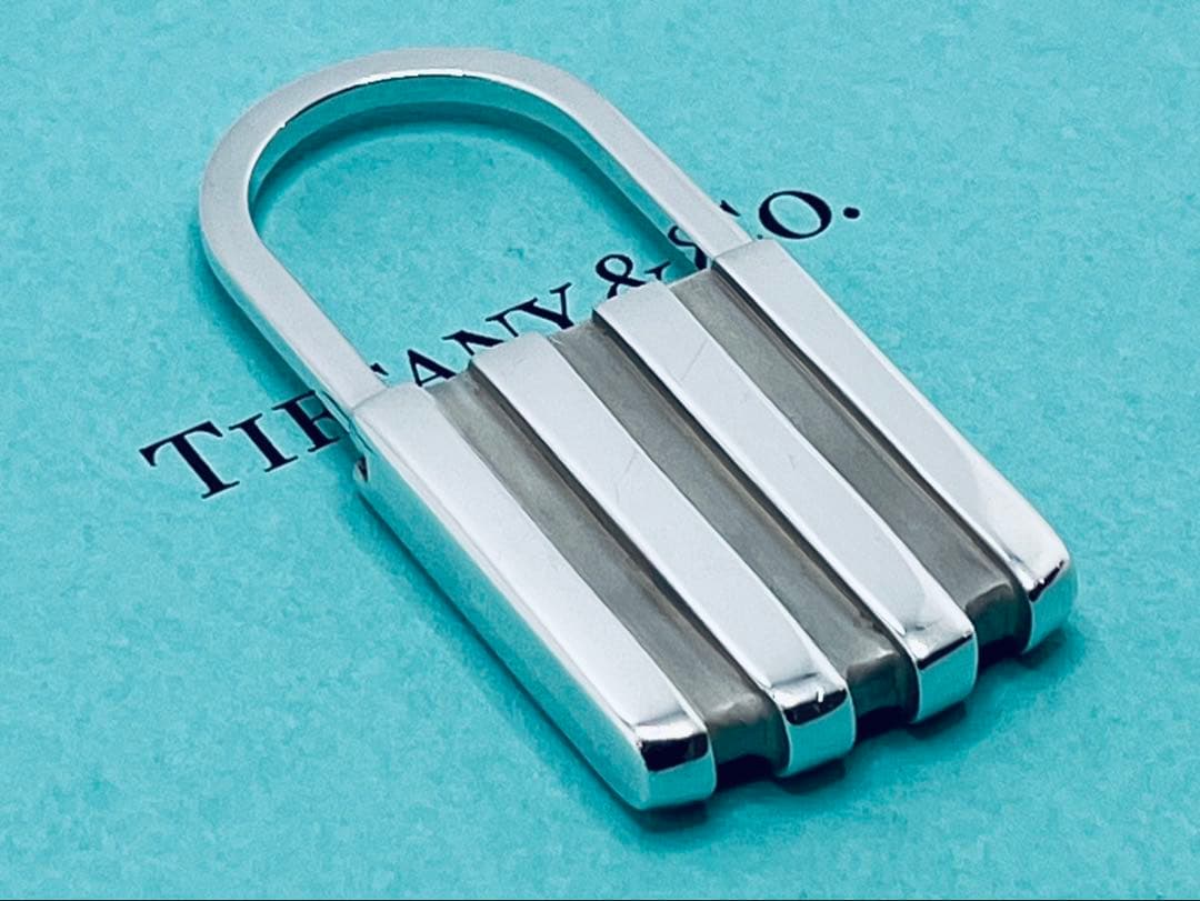 h447 希少　オールド　ティファニー　1995 キーリング　キーホルダー925