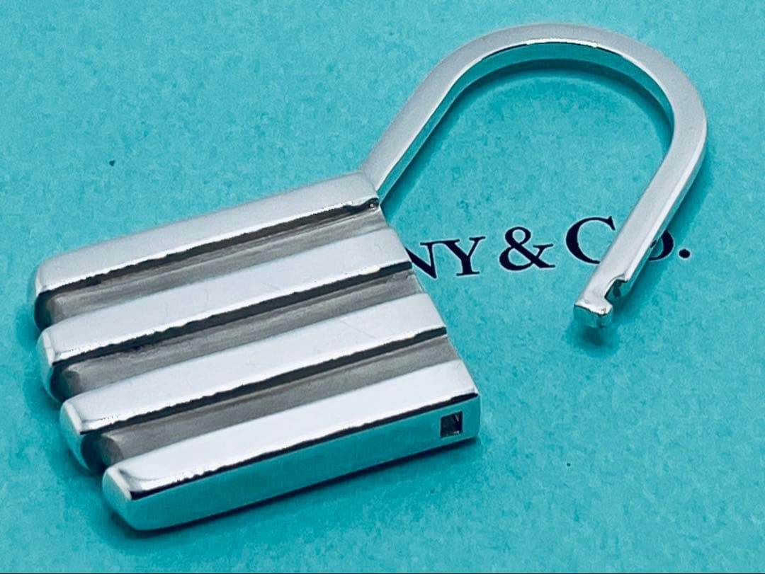 h447 希少　オールド　ティファニー　1995 キーリング　キーホルダー925