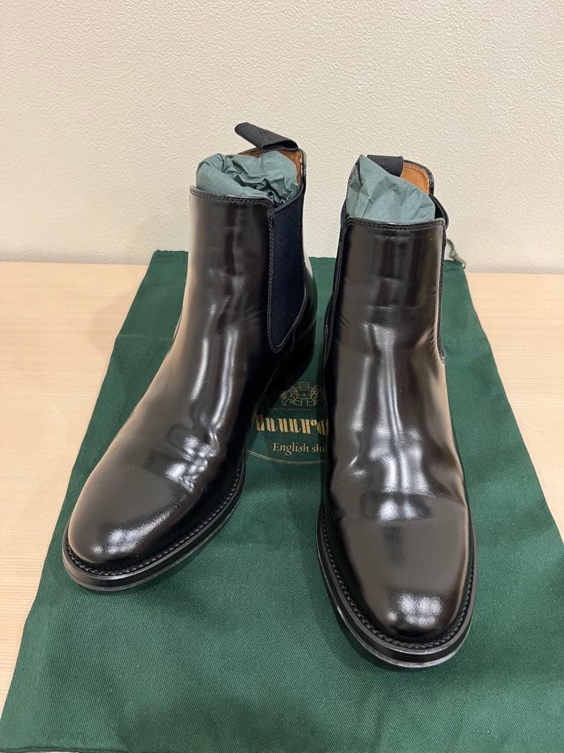 ★Church's【チャーチ】チェルシーブーツ★ブラック黒
