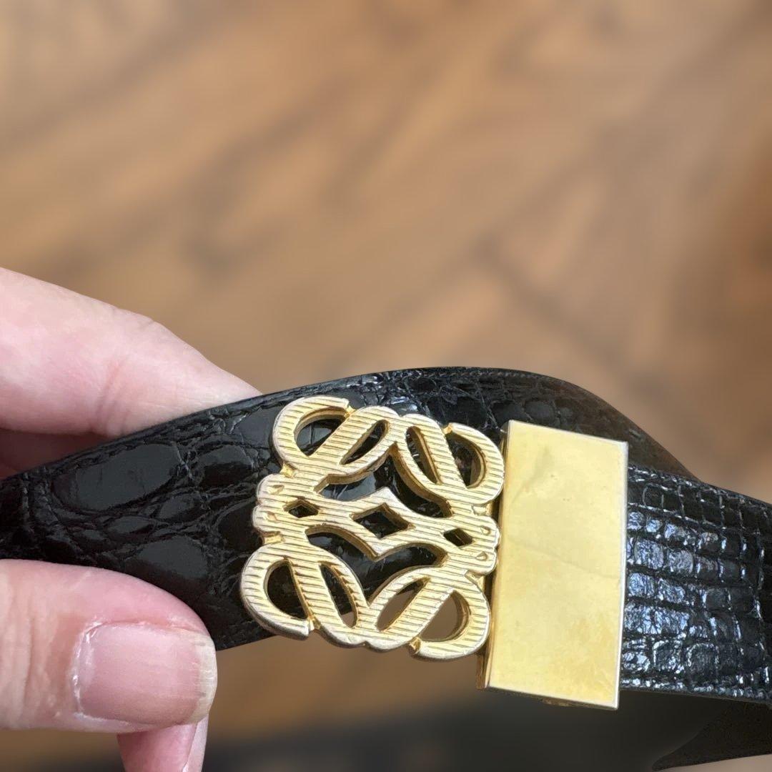 ロエベ　アナグラム　レザーベルト