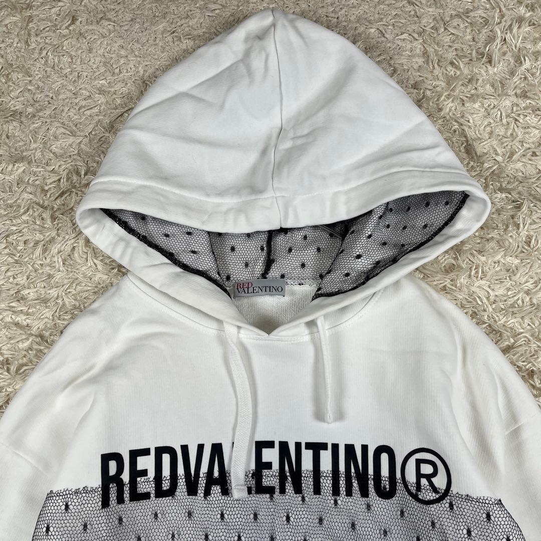 RED VALENTINO レッドヴァレンティノ レース 長袖 パーカー XS