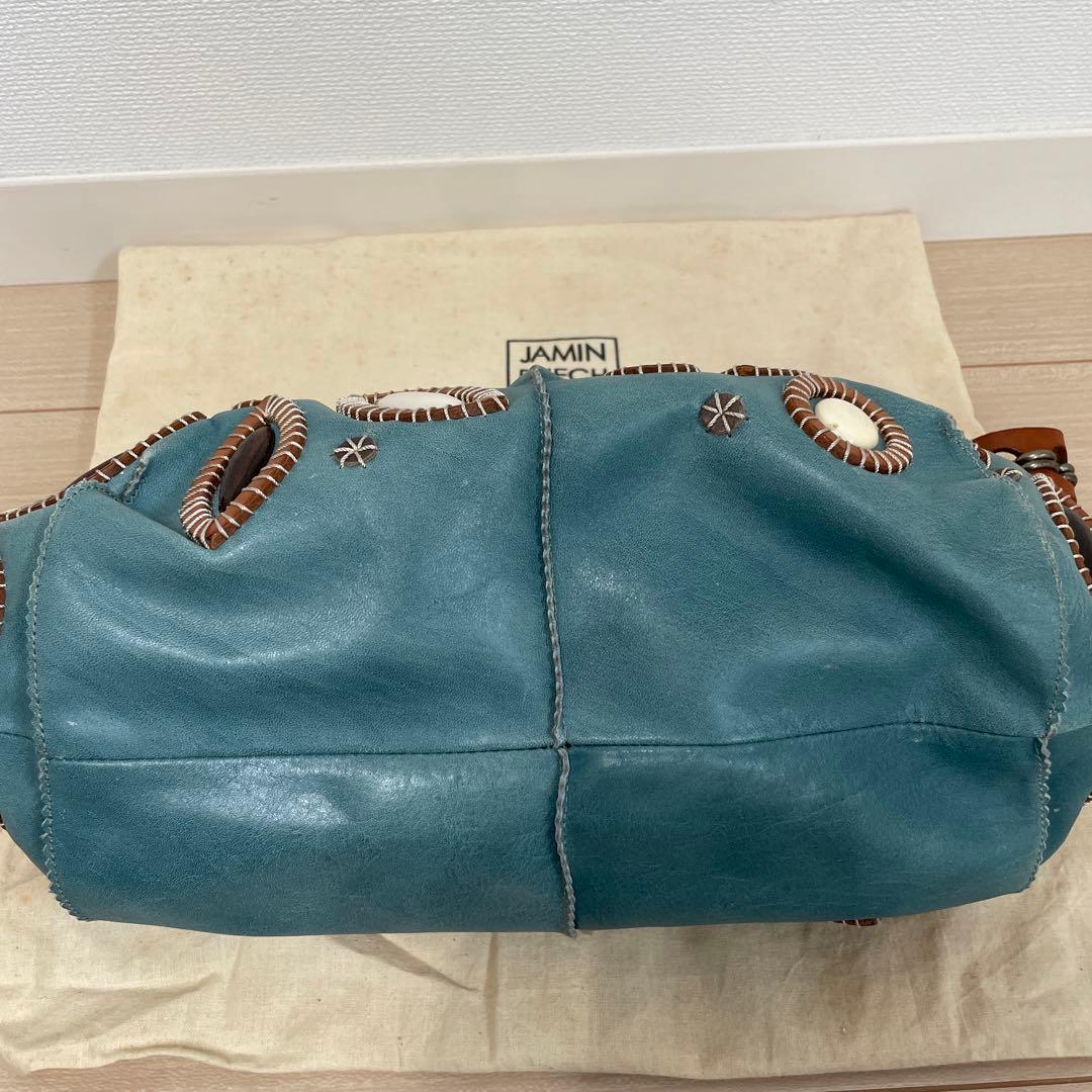 最終お値下げ⭐︎JAMIN PUECH 青いがま口バッグ