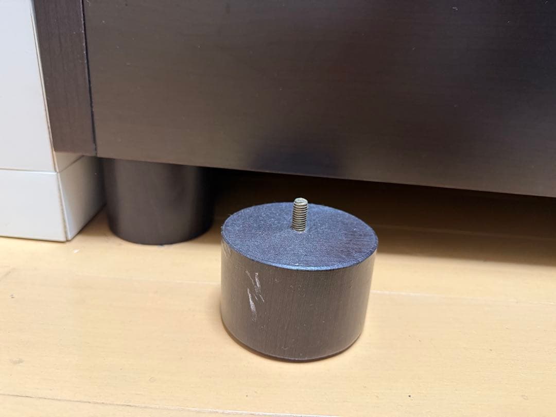 シングルベッドフレーム ダークブラウン 引き出し付き