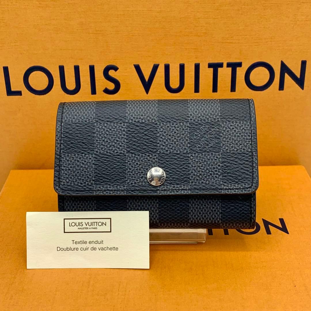 【ほぼ未使用】ルイヴィトン　キーケース　グラフィット　グレー　6連