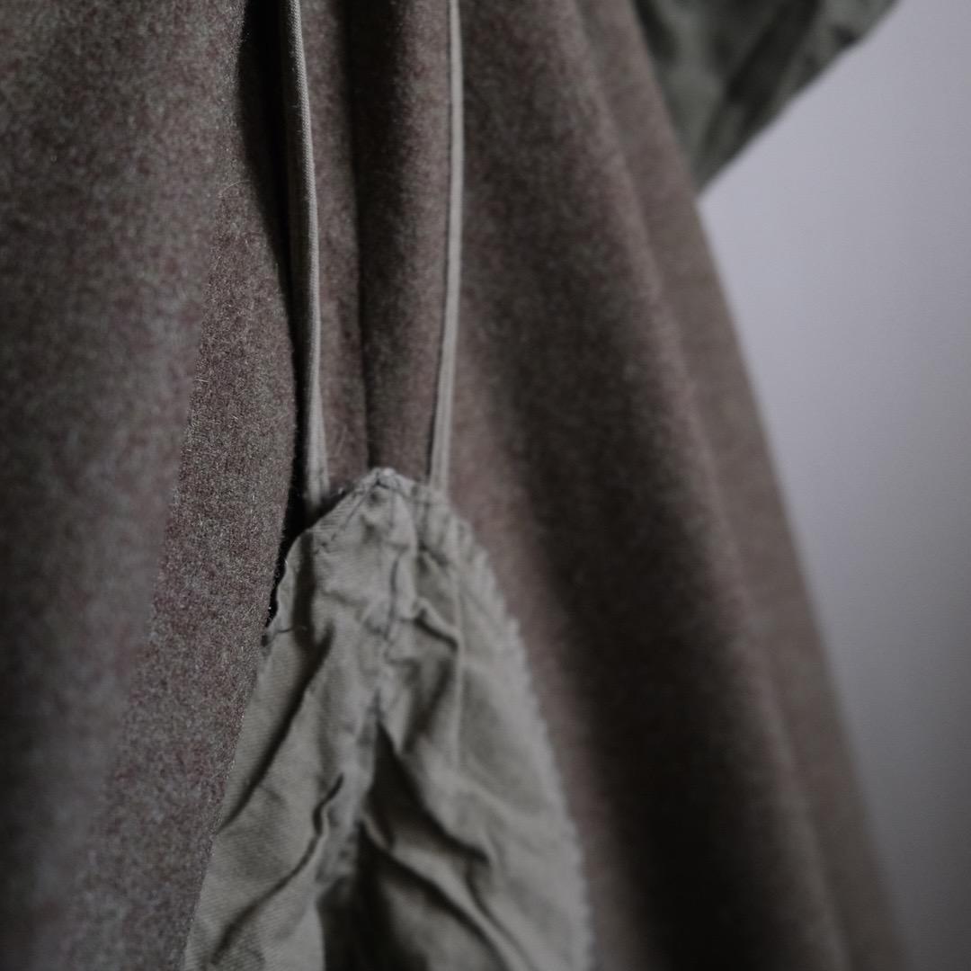 50s 60s　西ドイツ軍　ビンテージ　メランジ　ウール　カーゴ　パンツ　ワーク