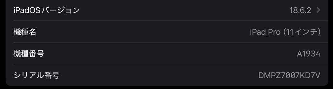 ipadpro11インチ第一世代+apple pencil 第2世代　bt90%