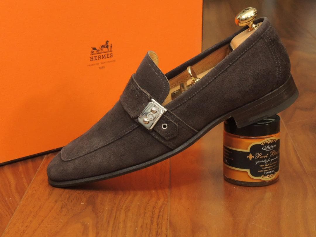 専用品　エルメス最上位ローファー　サックアデペッシュ　39.5　JP24