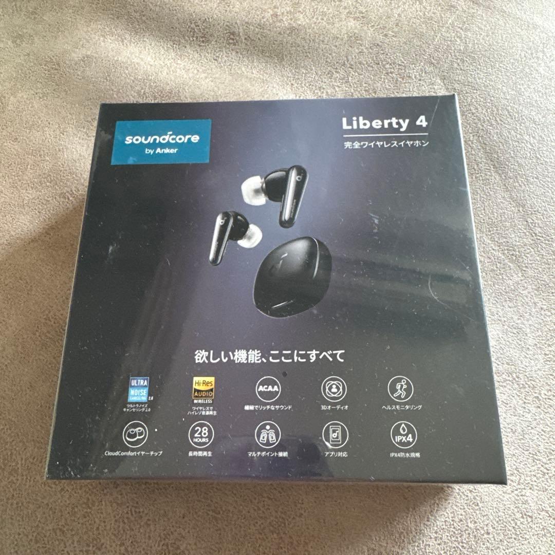 【新品未使用】Soundcore Liberty 4 ワイヤレス イヤホン