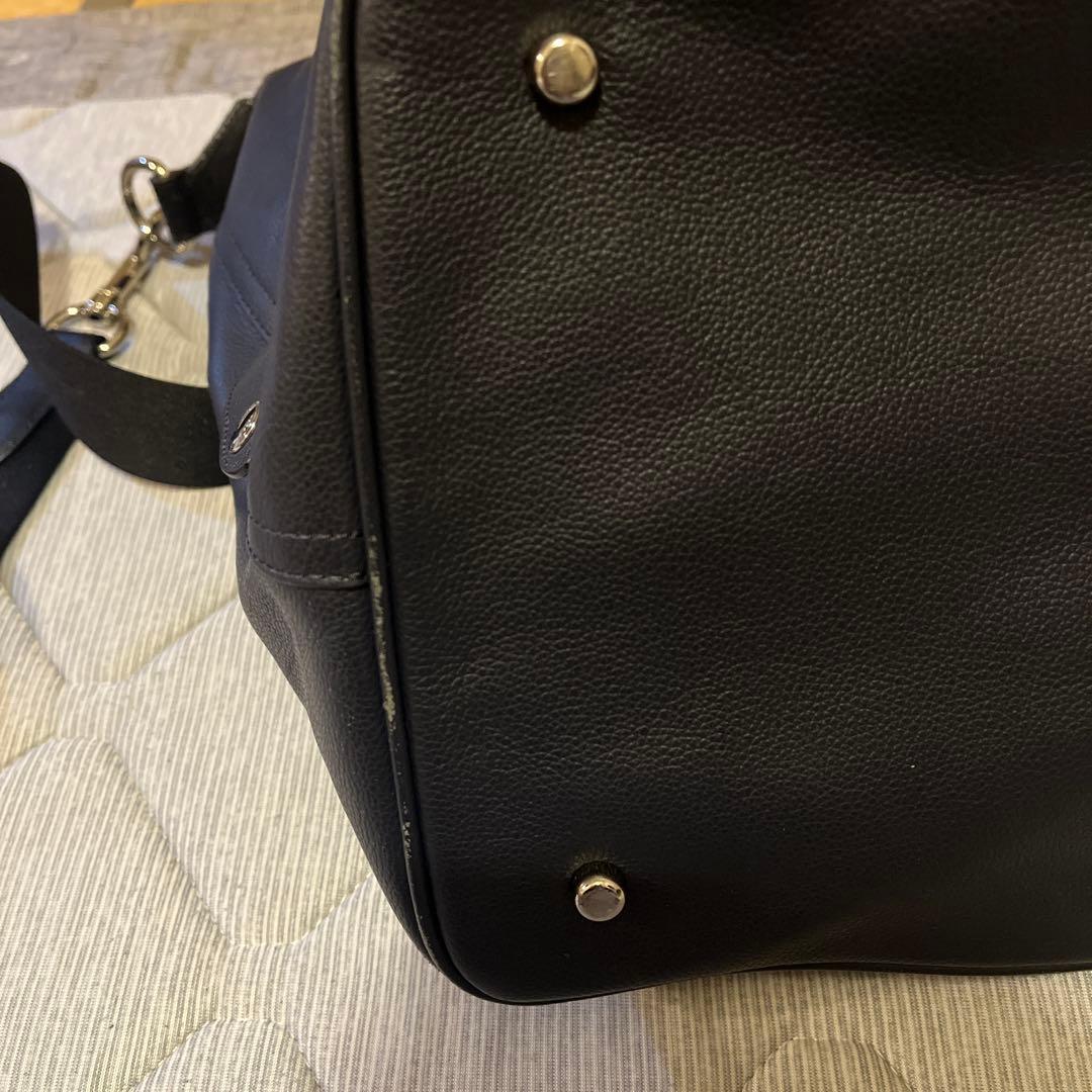 最終値下げ！coach レザーボストンバック