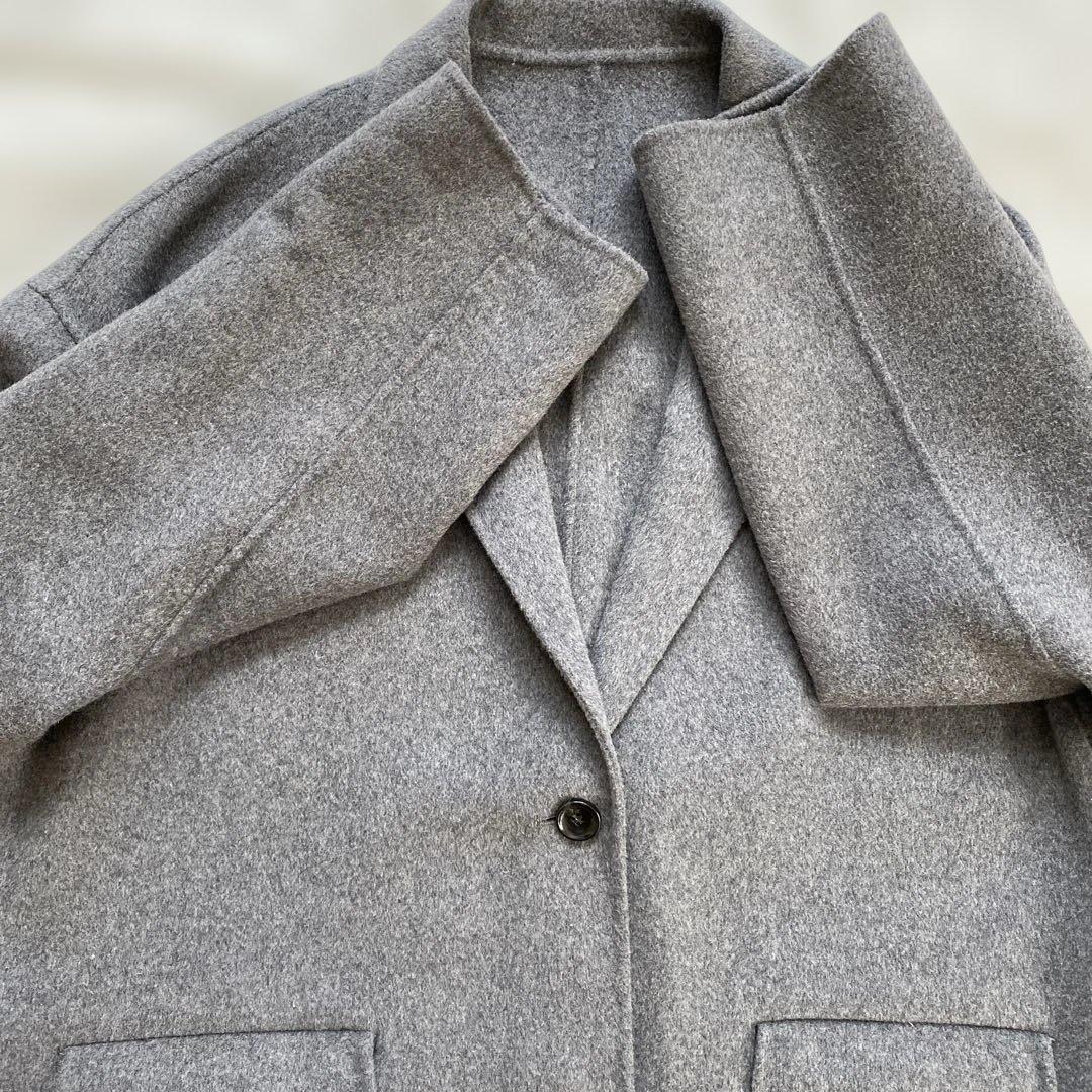 Spick and span ウールミックスリバージャケット グレー