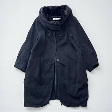 レジィーナロマンティコ　ミンクファー　カシミヤ100%コート　ブラック