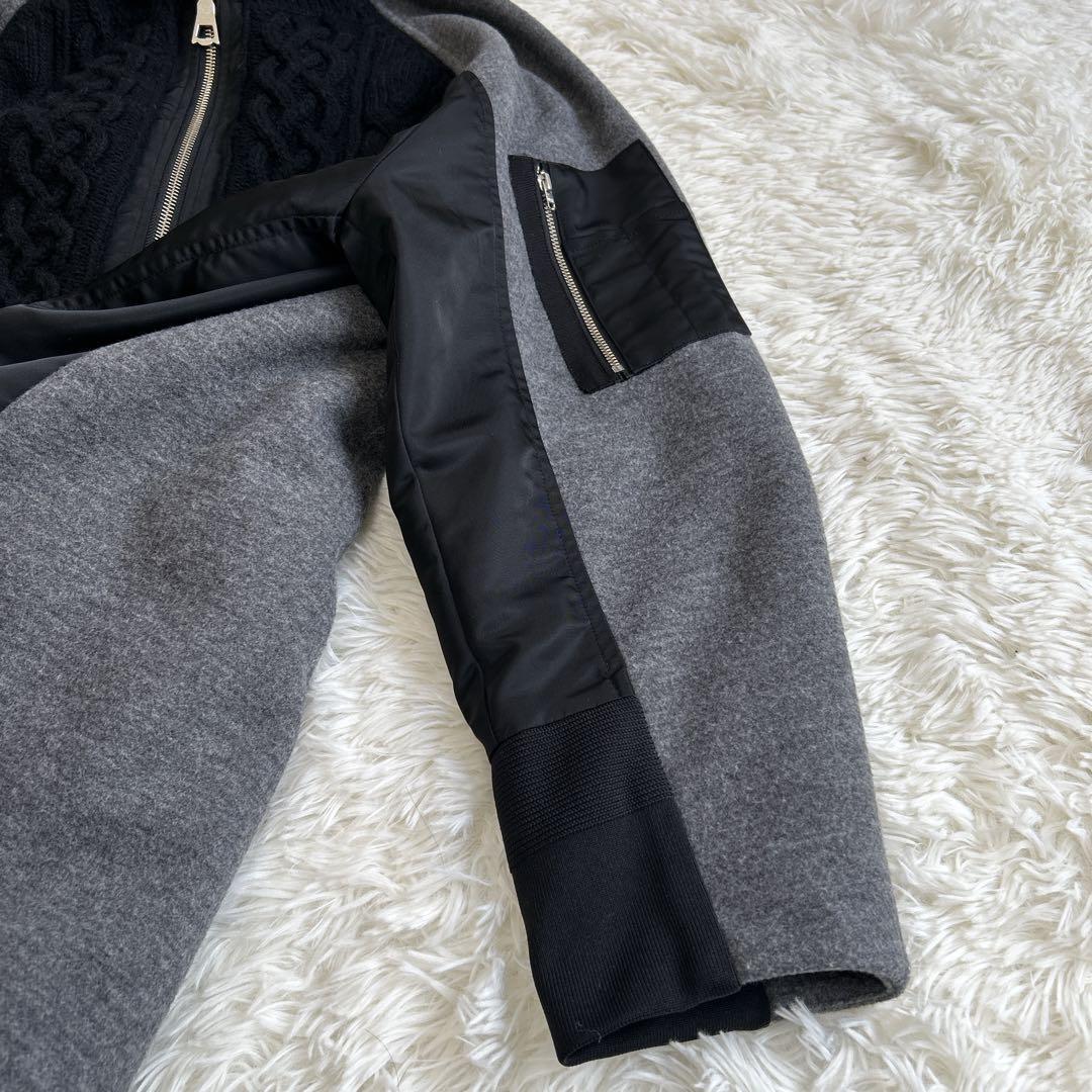 定価5.9万 シーレットフロムアラアラ ニットドッキングコート ブルゾン