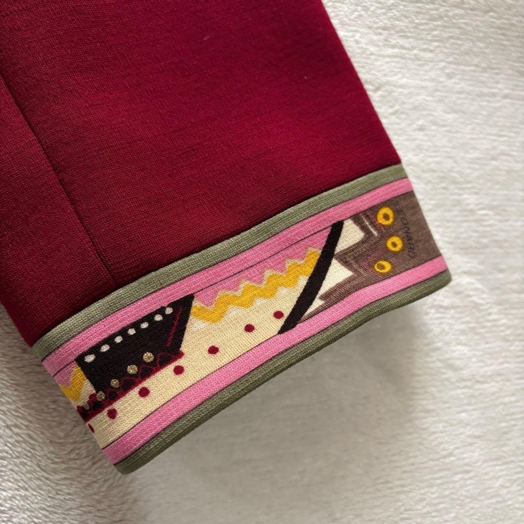 LEONARD テーラードジャケット　ウール　赤　11AR