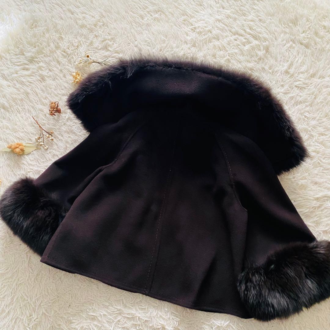 Max Mara クチートアマーノ カシミヤ アンゴラ 毛皮コート 大きいサイズ