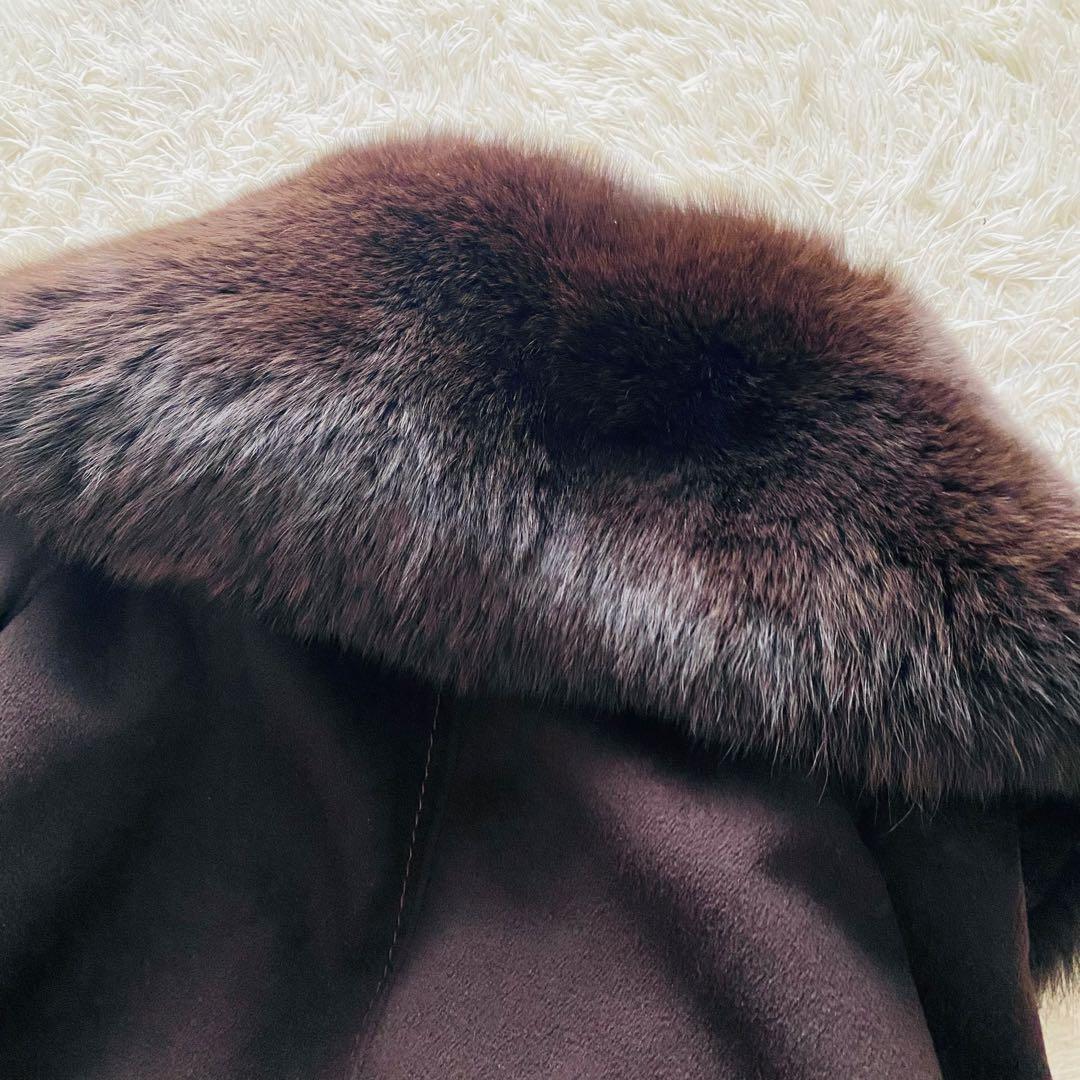 Max Mara クチートアマーノ カシミヤ アンゴラ 毛皮コート 大きいサイズ