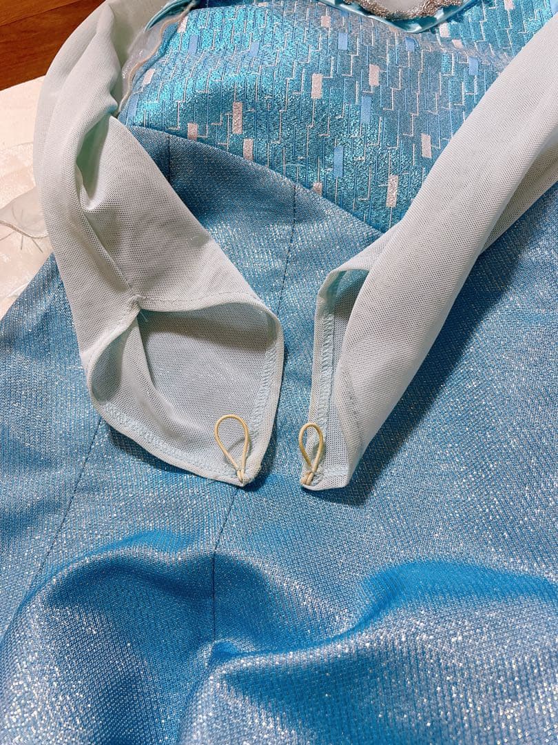 ビビディ・バビディ・ブティック　エルサ　ドレス　110サイズ（廃盤）髪飾りセット