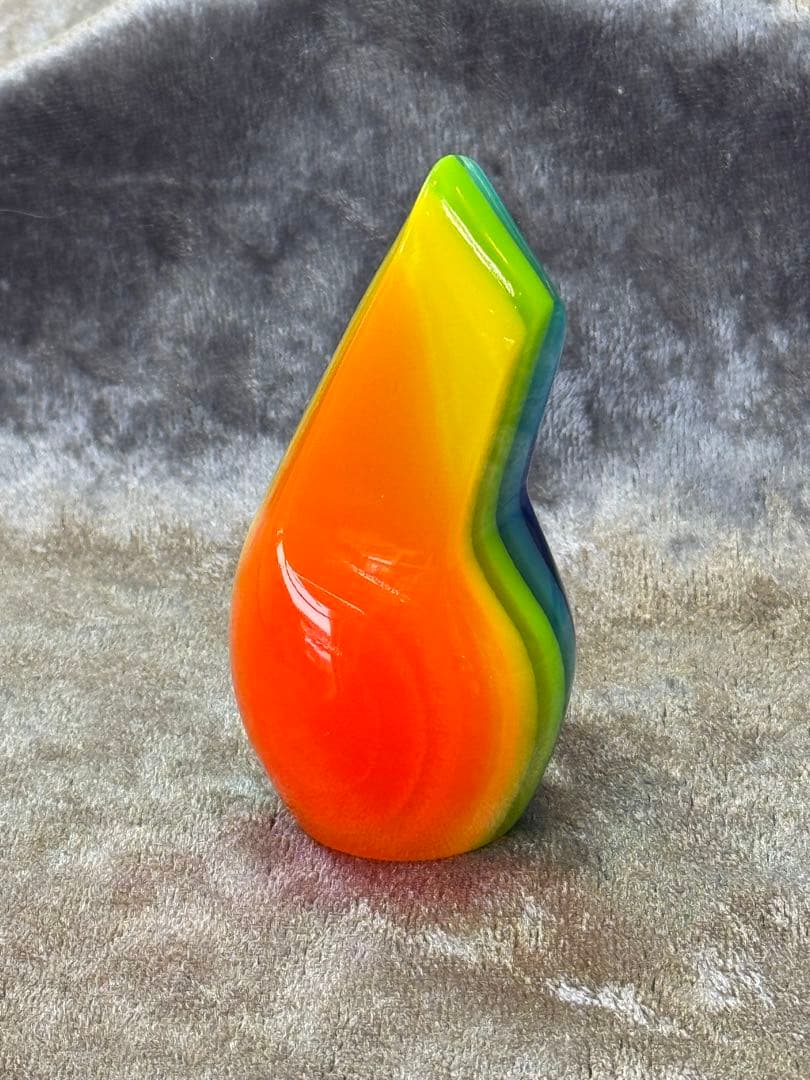 三線バチ　ド派手レインボー