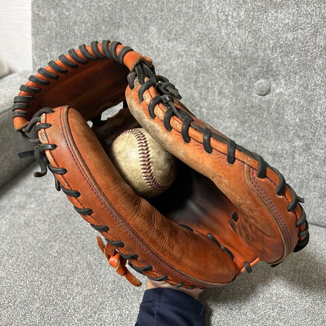 ハタケヤマ硬式キャッチャーミット 甲斐モデル （62型）高校野球使用可能