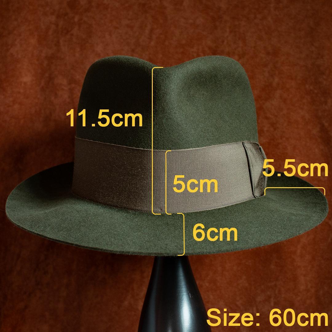 川淵帽子店　DRAGON HAT　中折れ帽　MOBO　オリーブ