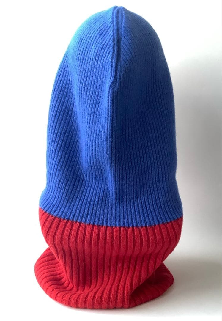 新品★ヴィヴィアンウエストウッド★リブニット バラクラバ★ブルーレッド