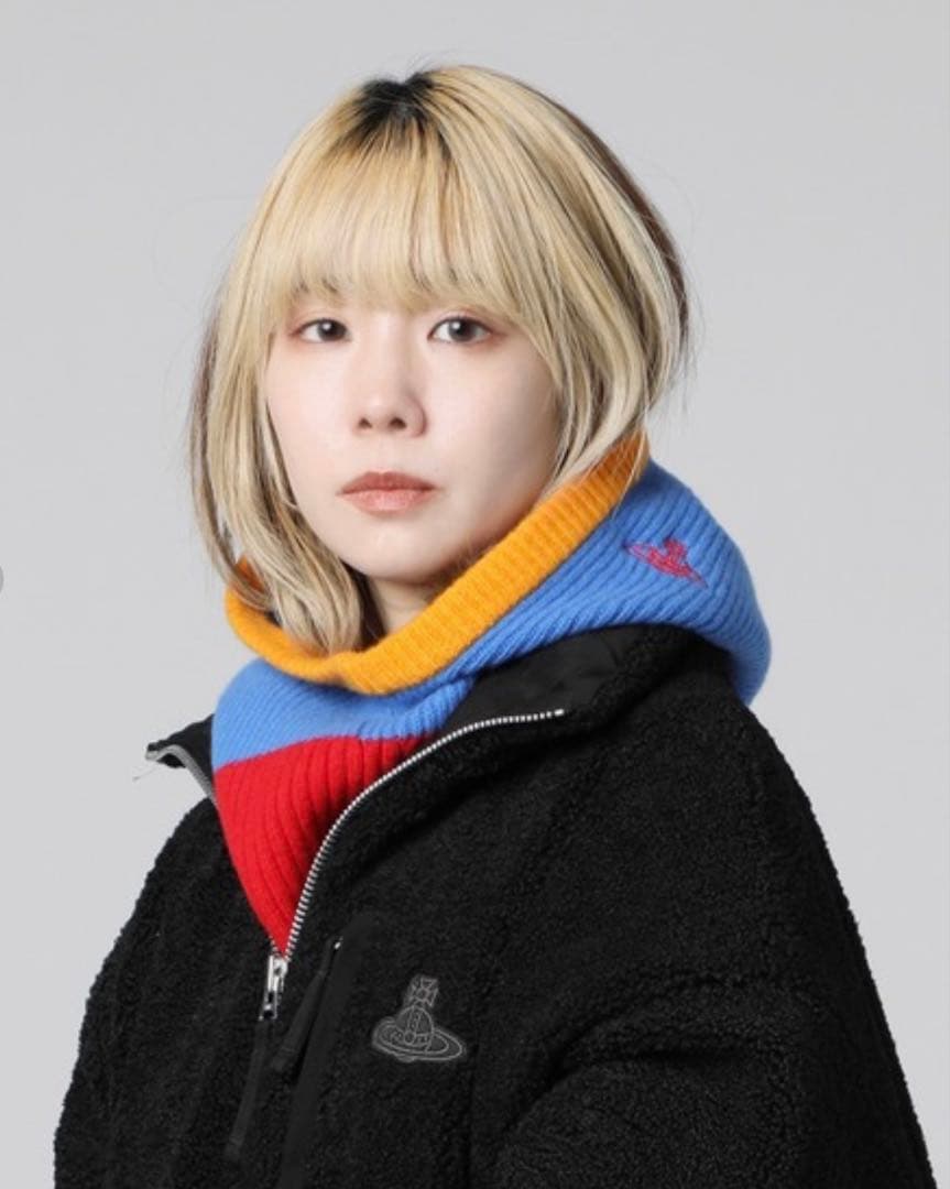 新品★ヴィヴィアンウエストウッド★リブニット バラクラバ★ブルーレッド