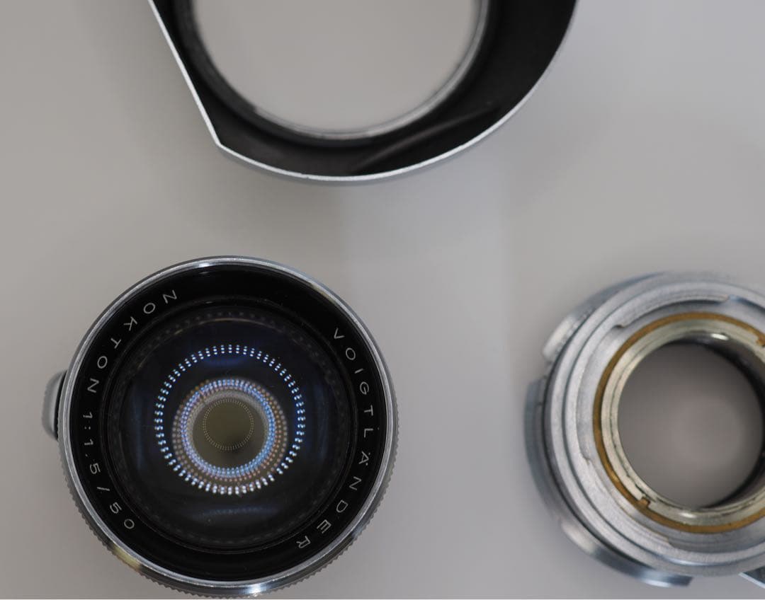 訳アリプロミナントNOKTON f1.5 50mmライカMマウントアダプター付き
