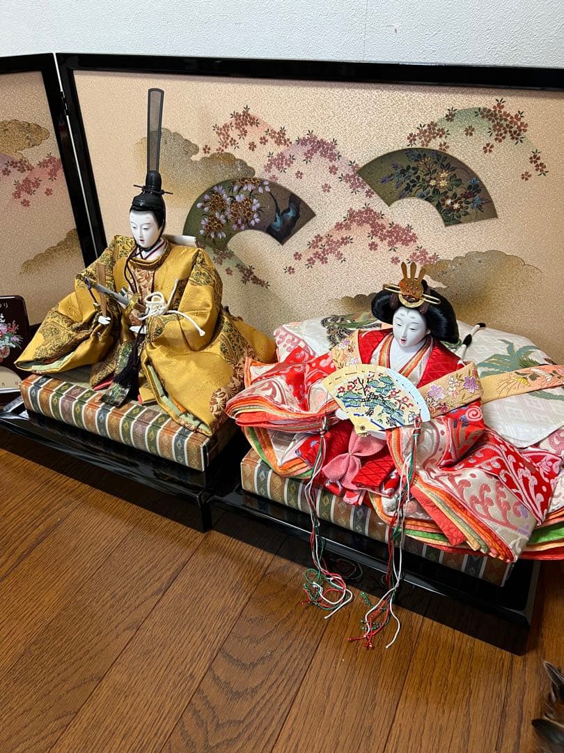 【USED】雛人形 京友禅全彩【金彩京の舞】