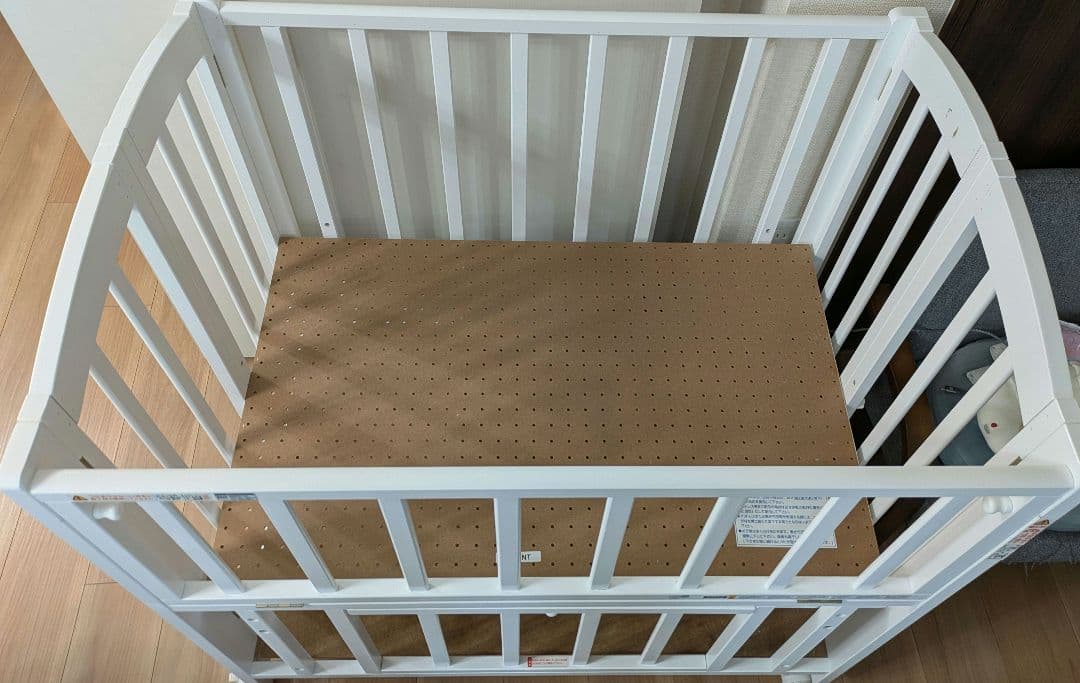 Katojiミニベット 折りたたみベット◆ホワイト◆新生児～カトージ