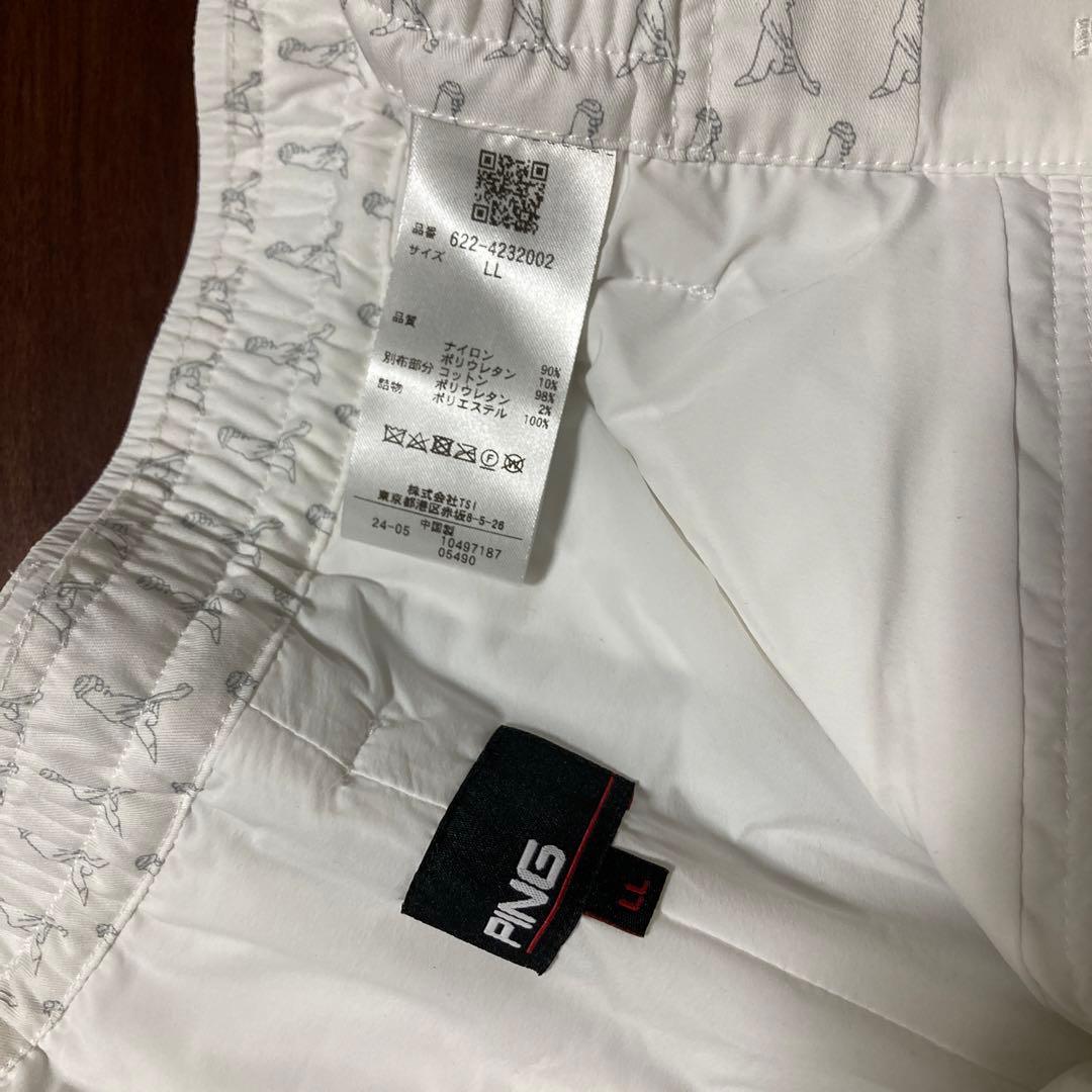 谷野省吾 PING レディースパンツ　 ホワイト