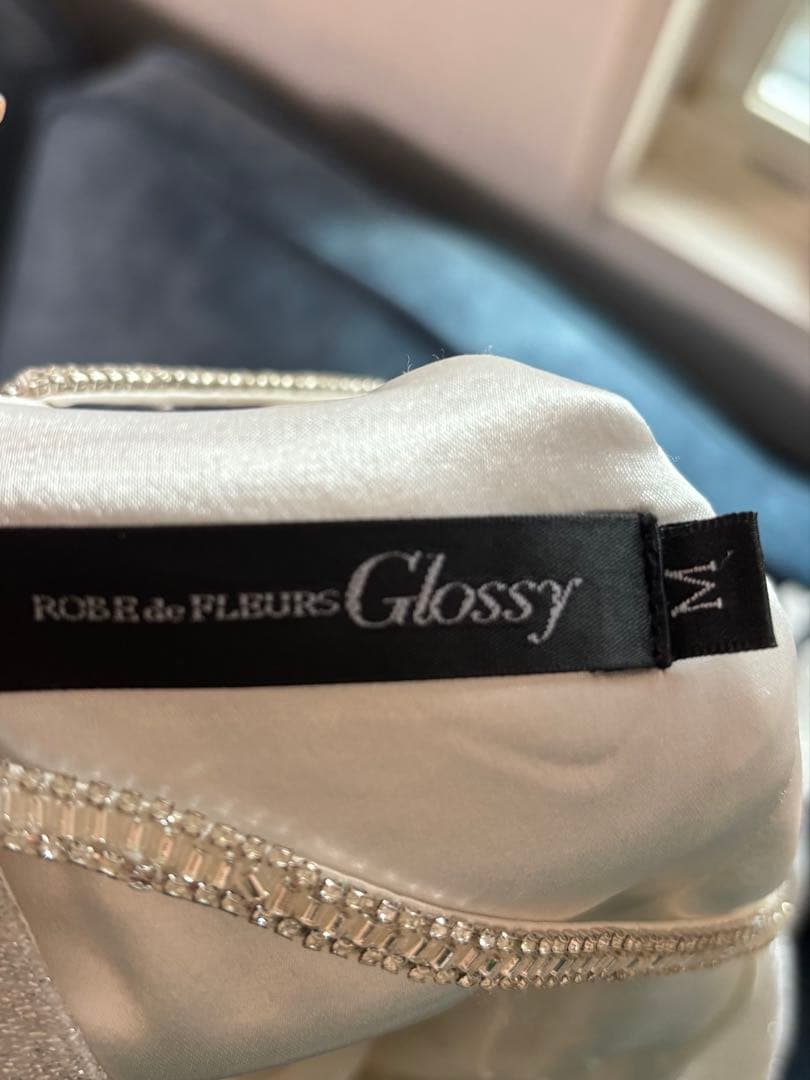 ROBE de FLEURS Glossy シルバードレス Mサイズ
