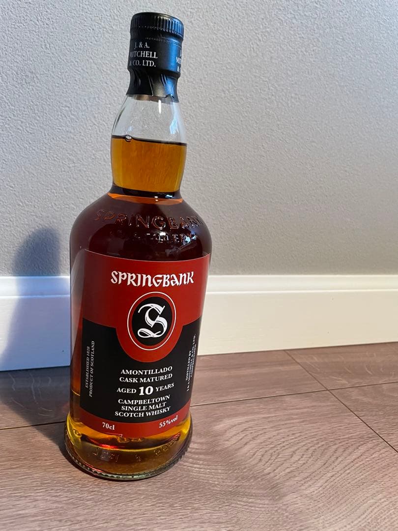 （国内516本）スプリングバンク 10年 アモンティリャードキャスク 700ml